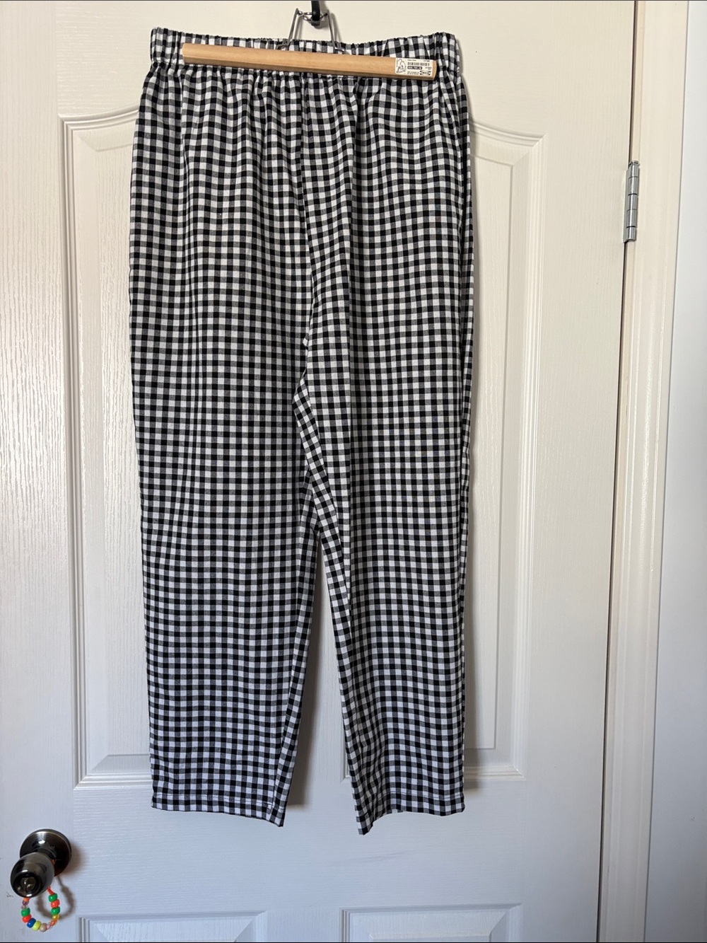 Black & White Gingham Men’s Pants